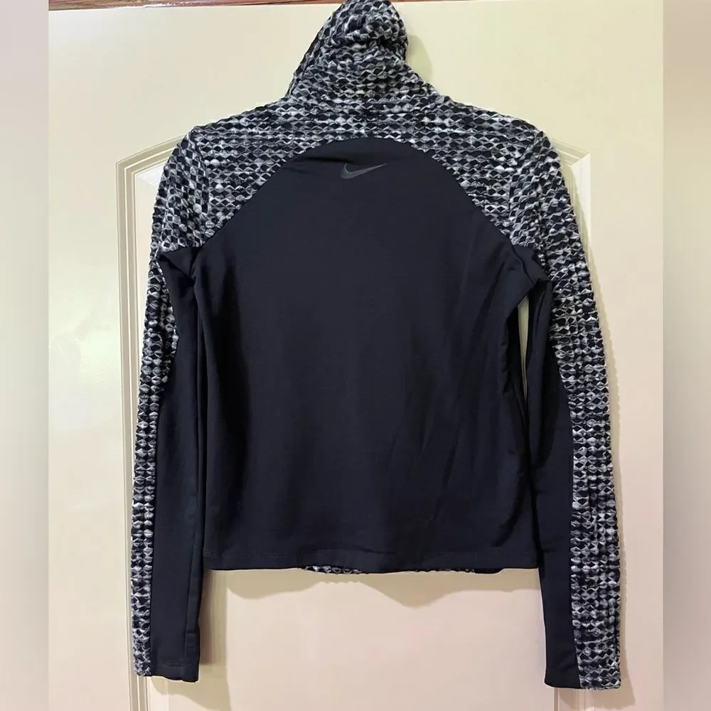 NIKE PRO Hyperwarm Womens Pullover Black Gray Women’s Size Small 933296-010